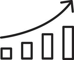 tillväxt företag ikon symbol vektor bild. illustration av de framsteg översikt infographic strategi utveckling design bild