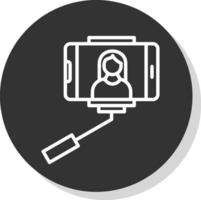 selfie pinne vektor ikon design
