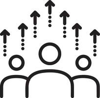 tillväxt företag ikon symbol vektor bild. illustration av de framsteg översikt infographic strategi utveckling design bild