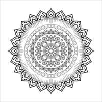 Blume Mandala Design, Weiß Hintergrund. ethnisch dekorativ Elemente mit kostenlos Vektor 2