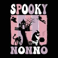 Halloween T-Shirt Design ,gespenstisch T-Shirt Design vektor