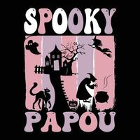 Halloween T-Shirt Design ,gespenstisch T-Shirt Design vektor