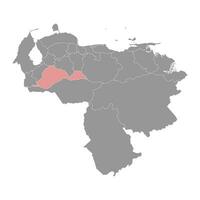 barinas Zustand Karte, administrative Aufteilung von Venezuela. vektor