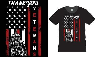 Veteranen-T-Shirt-Design vektor