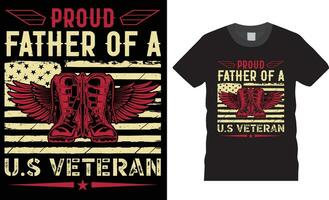 veteran t-shirt design vektor