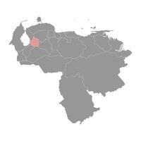 trujillo stat Karta, administrativ division av venezuela. vektor