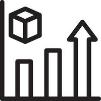 tillväxt företag ikon symbol vektor bild. illustration av de framsteg översikt infographic strategi utveckling design bild