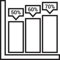 Wachstum Geschäft Symbol Symbol Vektor Bild. Illustration von das Fortschritt Gliederung Infografik Strategie Entwicklung Design Bild