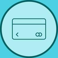 einzigartiges Vektorsymbol für Kreditkarten vektor