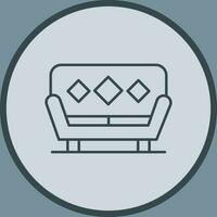 Sofa-Vektor-Symbol vektor