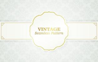 Vintage mit Ornament-Muster-Hintergrund vektor