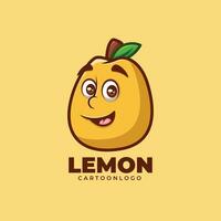 citron- tecknad serie maskot logotyp design vektor