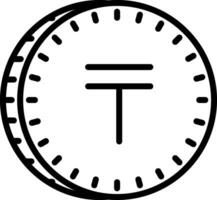 Tenge-Vektor-Icon-Design vektor