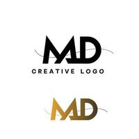 md Initiale Brief Logo vektor