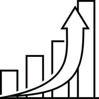 tillväxt företag ikon symbol vektor bild. illustration av de framsteg översikt infographic strategi utveckling design bild