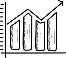 Wachstum Geschäft Symbol Symbol Vektor Bild. Illustration von das Fortschritt Gliederung Infografik Strategie Entwicklung Design Bild