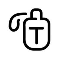 Flasche Vektor Symbol, Gliederung Stil Symbol, von Abenteuer Symbole Sammlung, isoliert auf Weiß Hintergrund.
