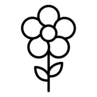 Blume Vektor Symbol, geradlinig Stil Symbol, von Landwirtschaft Symbole Sammlung, isoliert auf Weiß Hintergrund.