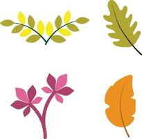 Herbst Blätter Illustration. bunt Design. Vektor Illustration