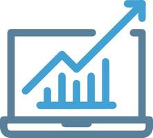 Wachstum Geschäft Symbol Symbol Vektor Bild. Illustration von das Fortschritt Gliederung Infografik Strategie Entwicklung Design Bild