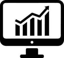 Wachstum Geschäft Symbol Symbol Vektor Bild. Illustration von das Fortschritt Gliederung Infografik Strategie Entwicklung Design Bild