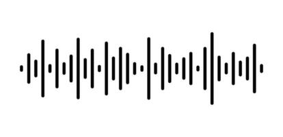 Musik- Klang Welle Spektrum Frequenz Vektor Illustration