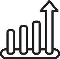 tillväxt företag ikon symbol vektor bild. illustration av de framsteg översikt infographic strategi utveckling design bild