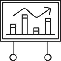 Wachstum Geschäft Symbol Symbol Vektor Bild. Illustration von das Fortschritt Gliederung Infografik Strategie Entwicklung Design Bild