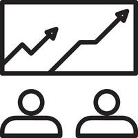 Wachstum Geschäft Symbol Symbol Vektor Bild. Illustration von das Fortschritt Gliederung Infografik Strategie Entwicklung Design Bild