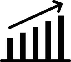 Wachstum Geschäft Symbol Symbol Vektor Bild. Illustration von das Fortschritt Gliederung Infografik Strategie Entwicklung Design Bild