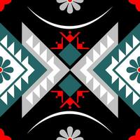 ethnisch geometrisch nahtlos Muster. geometrisch ethnisch Muster können Sein benutzt im Stoff Design zum Kleidung, dekorativ Papier, Verpackung, Textil, Stickerei, Illustration, Vektor, Teppich vektor