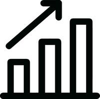 Wachstum Geschäft Symbol Symbol Vektor Bild. Illustration von das Fortschritt Gliederung Infografik Strategie Entwicklung Design Bild