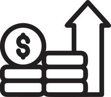 Wachstum Geschäft Symbol Symbol Vektor Bild. Illustration von das Fortschritt Gliederung Infografik Strategie Entwicklung Design Bild