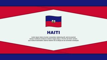 haiti flagga abstrakt bakgrund design mall. haiti oberoende dag baner tecknad serie vektor illustration. haiti vektor