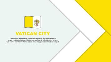 Vatikan Stadt Flagge abstrakt Hintergrund Design Vorlage. Vatikan Stadt Unabhängigkeit Tag Banner Karikatur Vektor Illustration. Vatikan Stadt Vorlage