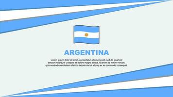 argentina flagga abstrakt bakgrund design mall. argentina oberoende dag baner tecknad serie vektor illustration. argentina baner