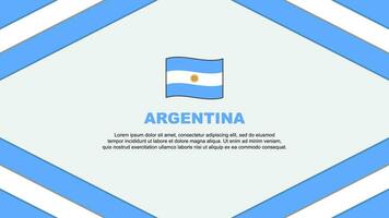 argentina flagga abstrakt bakgrund design mall. argentina oberoende dag baner tecknad serie vektor illustration. argentina