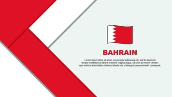 Bahrain Flagge abstrakt Hintergrund Design Vorlage. Bahrain Unabhängigkeit Tag Banner Karikatur Vektor Illustration. Bahrain Hintergrund