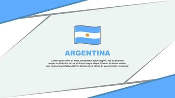 Argentinien Flagge abstrakt Hintergrund Design Vorlage. Argentinien Unabhängigkeit Tag Banner Karikatur Vektor Illustration. Argentinien Design