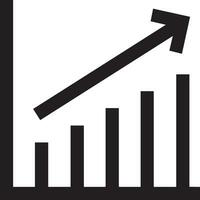 tillväxt företag ikon symbol vektor bild. illustration av de framsteg översikt infographic strategi utveckling design bild