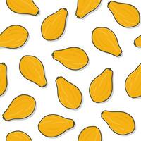 Papaya Obst nahtlos Muster auf ein Weiß Hintergrund. frisch Papaya Symbol Vektor Illustration