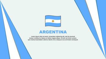 Argentinien Flagge abstrakt Hintergrund Design Vorlage. Argentinien Unabhängigkeit Tag Banner Karikatur Vektor Illustration. Argentinien Unabhängigkeit Tag