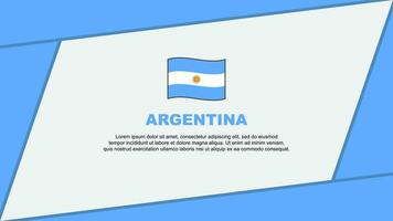 argentina flagga abstrakt bakgrund design mall. argentina oberoende dag baner tecknad serie vektor illustration. argentina tecknad serie