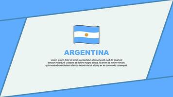 Argentinien Flagge abstrakt Hintergrund Design Vorlage. Argentinien Unabhängigkeit Tag Banner Karikatur Vektor Illustration. Argentinien Karikatur