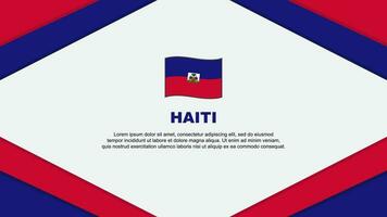 Haiti Flagge abstrakt Hintergrund Design Vorlage. Haiti Unabhängigkeit Tag Banner Karikatur Vektor Illustration. Haiti Illustration