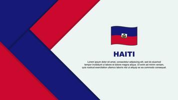 Haiti Flagge abstrakt Hintergrund Design Vorlage. Haiti Unabhängigkeit Tag Banner Karikatur Vektor Illustration. Haiti