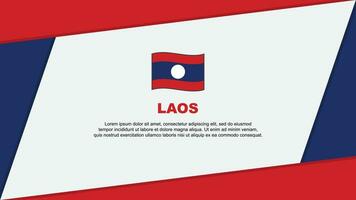 laos flagga abstrakt bakgrund design mall. laos oberoende dag baner tecknad serie vektor illustration. laos baner