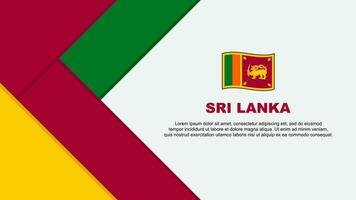 sri Lanka Flagge abstrakt Hintergrund Design Vorlage. sri Lanka Unabhängigkeit Tag Banner Karikatur Vektor Illustration. sri Lanka