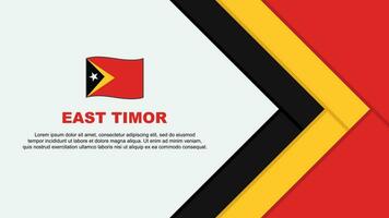 öst timor flagga abstrakt bakgrund design mall. öst timor oberoende dag baner tecknad serie vektor illustration. öst timor tecknad serie