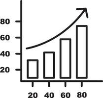 tillväxt företag ikon symbol vektor bild. illustration av de framsteg översikt infographic strategi utveckling design bild